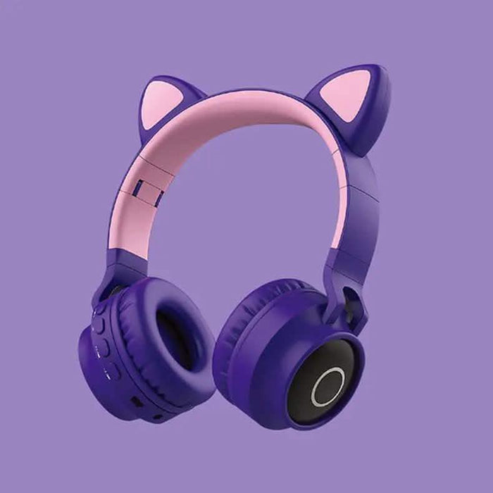 K.B Lifestyle Casque Bluetooth LED Oreilles de Chat - K.B