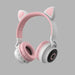 K.B Lifestyle Casque Bluetooth LED Oreilles de Chat - K.B